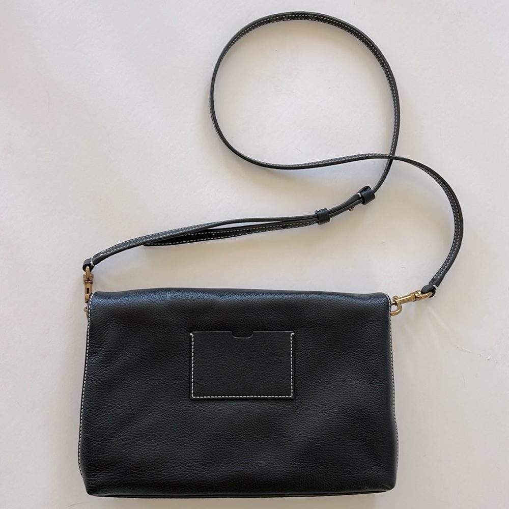 Tory Burch Perforated Logo Fold Over Crossbody Bag - Picture 10 of 15